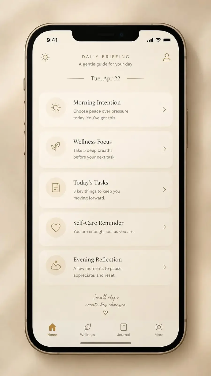 52吃瓜网 APP 每日简报界面示意,奶油色卡片列表